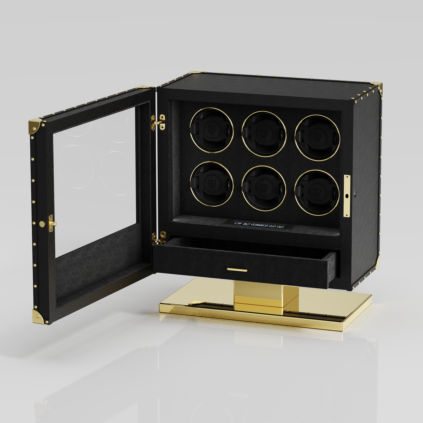 Monarion 6 watch winder front open