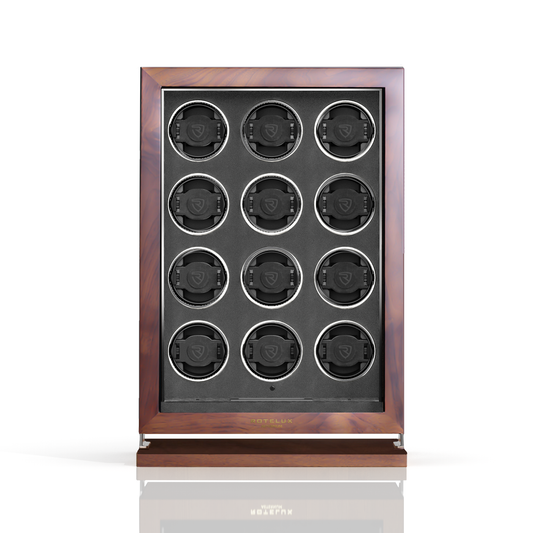 Rotelux Eiffrelia 12-watch automatic winder, front-facing