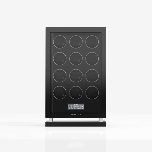 Rotelux Lignarose 12-watch automatic winder, front-facing
