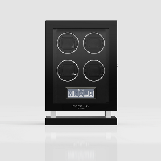 Rotelux Lignarose 4-watch automatic winder, front-facing