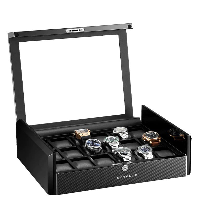 Rotelux Wooden Watch Box for 18 watch