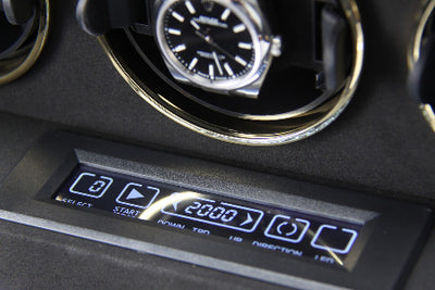 Rotelux Watch winder LCD detail
