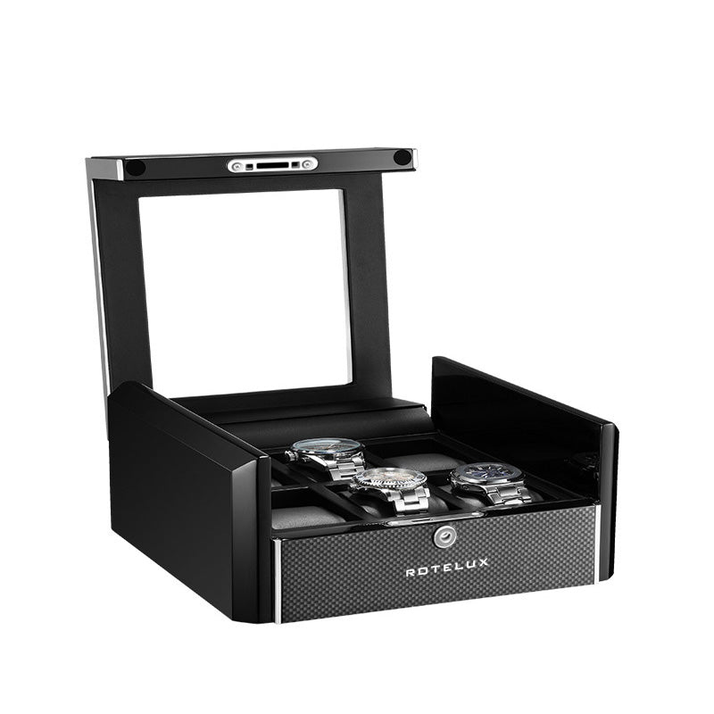 Rotelux Wooden Watch Box for 6 watch